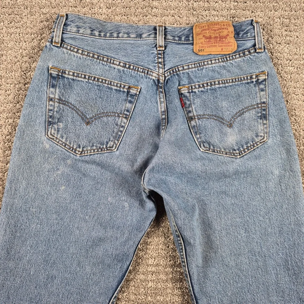 Vintage 90s Levis 501 Jeans Mens 32x34(Fits30x32) Blue Straight Made in Poland